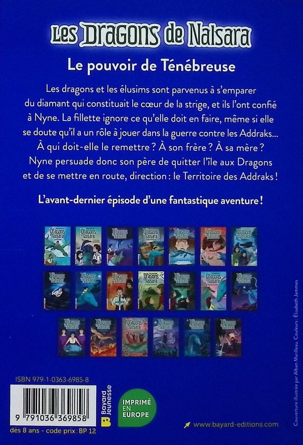 Quatrième de couverture de « Le pouvoir de Ténébreuse »