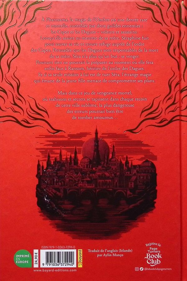 Quatrième de couverture de « The dagger and the flame »