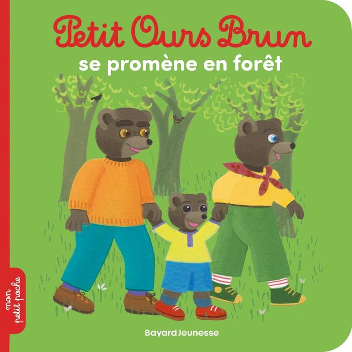 Couverture du livre « Petit Ours brun se promène en forêt » de Marie Aubinais, librairie Les Contes Infusés à Corte