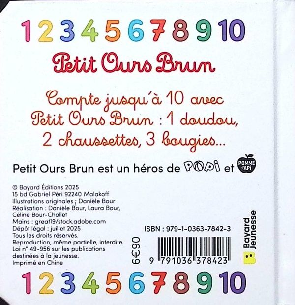 Quatrième de couverture de « Mon premier imagier des chiffres »