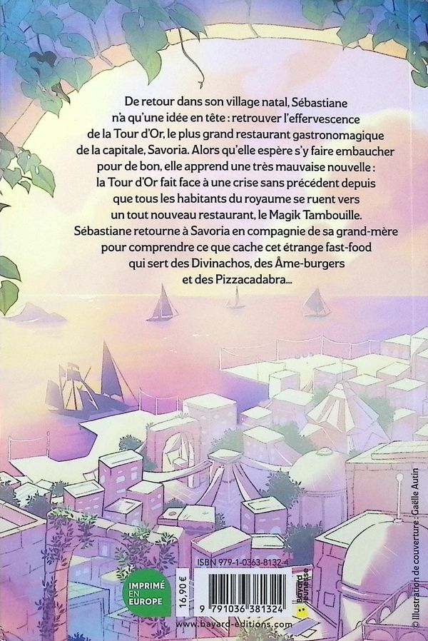 Quatrième de couverture de « Sébastiane Grandélice : La menace du Magik Tambouille »