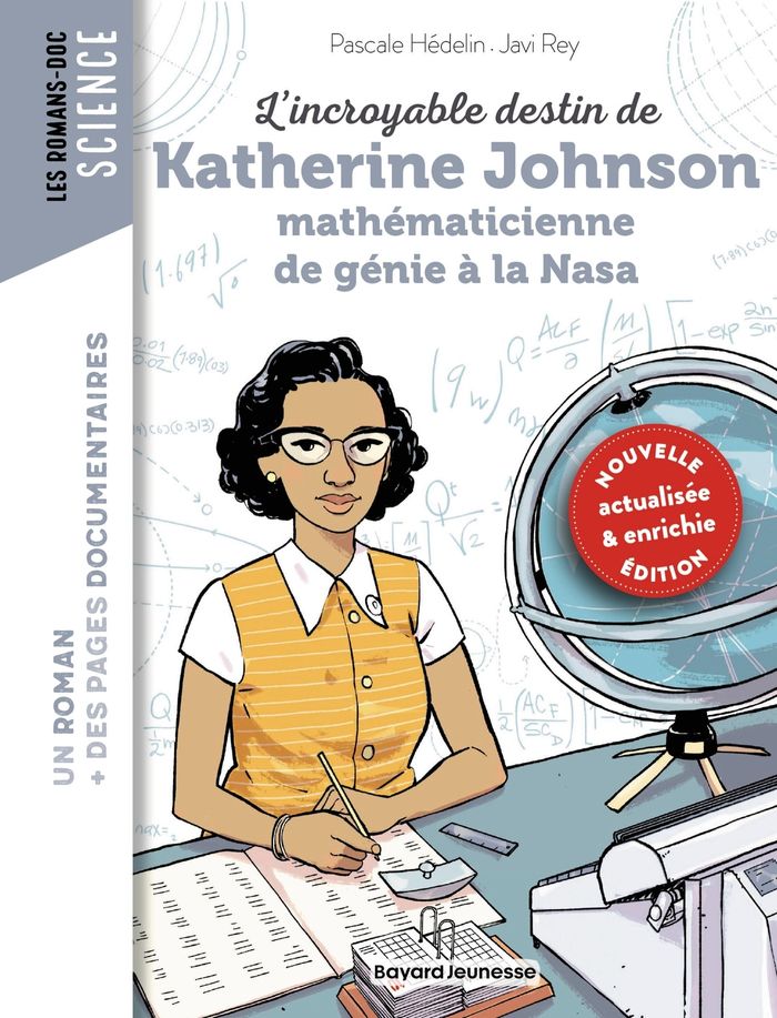 Couverture du livre « L'incroyable destin de Katherine Johnson, mathématicienne de génie à la NASA », librairie Les Contes Infusés à Corte