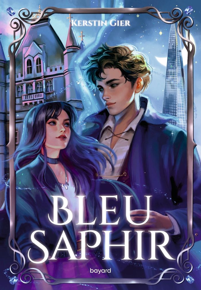 Couverture du livre « LA TRILOGIE DES GEMMES, TOME 02 - BLEU SAPHIR », librairie Les Contes Infusés à Corte