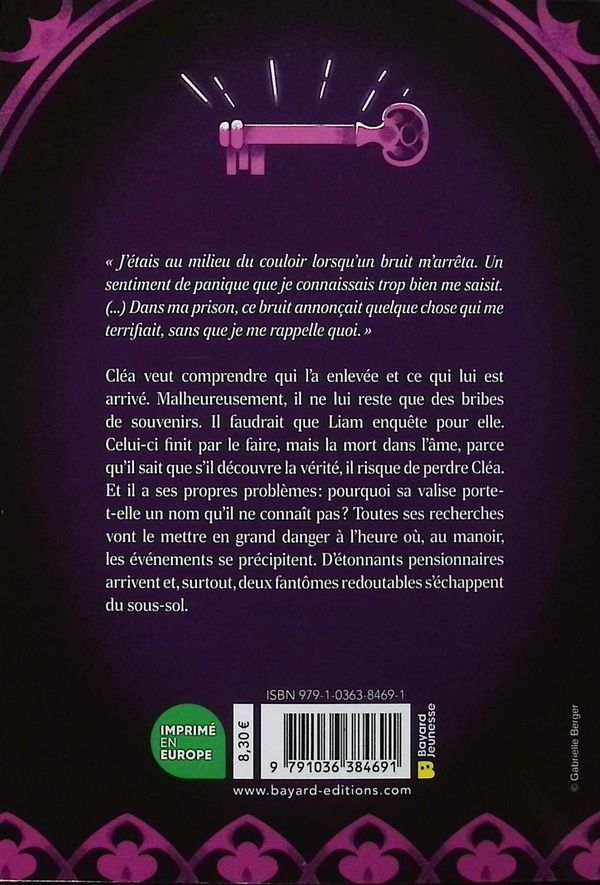 Quatrième de couverture de « Cléa et la porte des fantômes »
