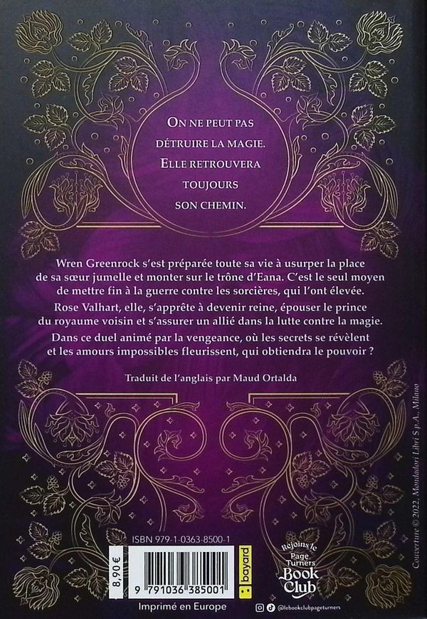 Quatrième de couverture de « TWIN CROWNS, TOME 01 »