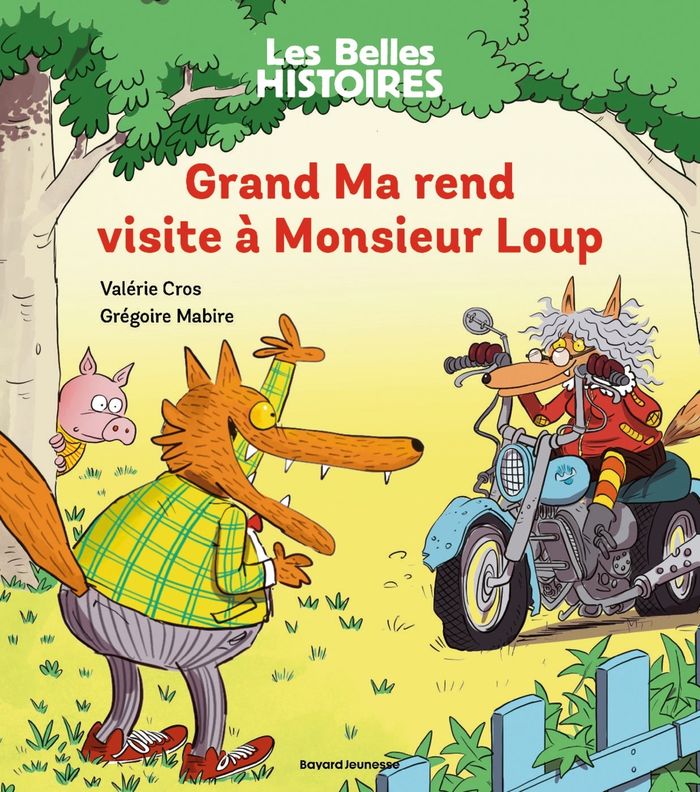Couverture du livre « Grand Ma rend visite à Monsieur Loup » de Valérie Cros, librairie Les Contes Infusés à Corte