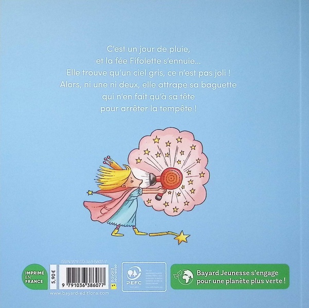 Quatrième de couverture de « La fée Fifolette déclenche des tempêtes »