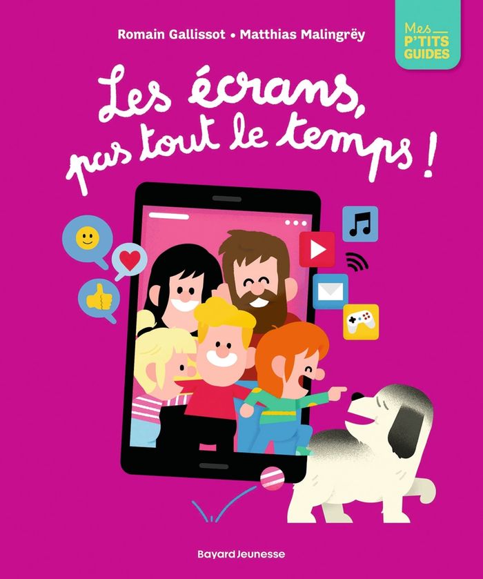 Couverture du livre « Les écrans, pas tout le temps ! », librairie Les Contes Infusés à Corte