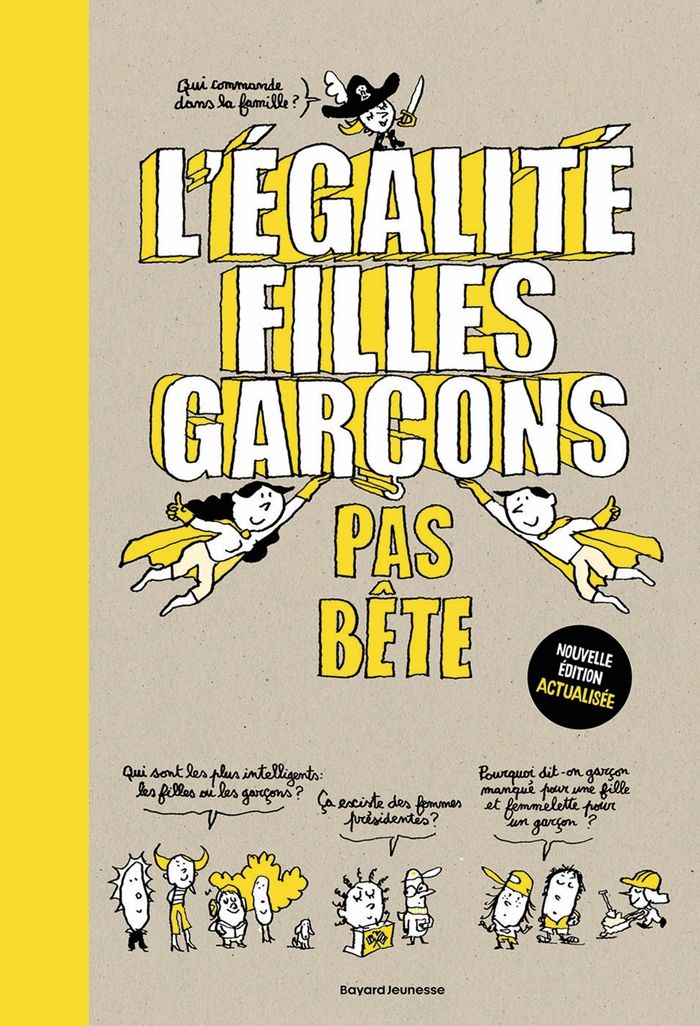 Couverture du livre « L'égalité filles-garçons pas bête » de Stéphanie Duval, librairie Les Contes Infusés à Corte