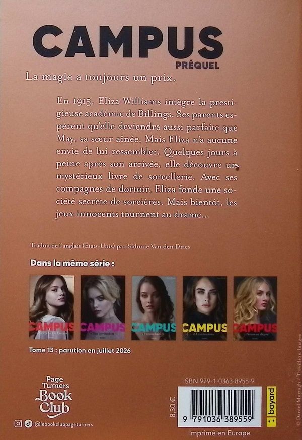 Quatrième de couverture de « Campus : Le livre des sortilèges »