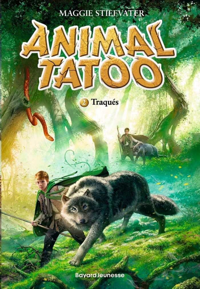 Couverture du livre « Animal Tatoo : Traqués » de Maggie Stiefvater, librairie Les Contes Infusés à Corte