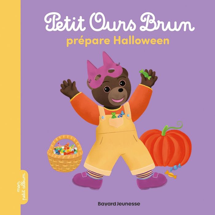 Couverture du livre « PETIT OURS BRUN PREPARE HALLOWEEN », librairie Les Contes Infusés à Corte