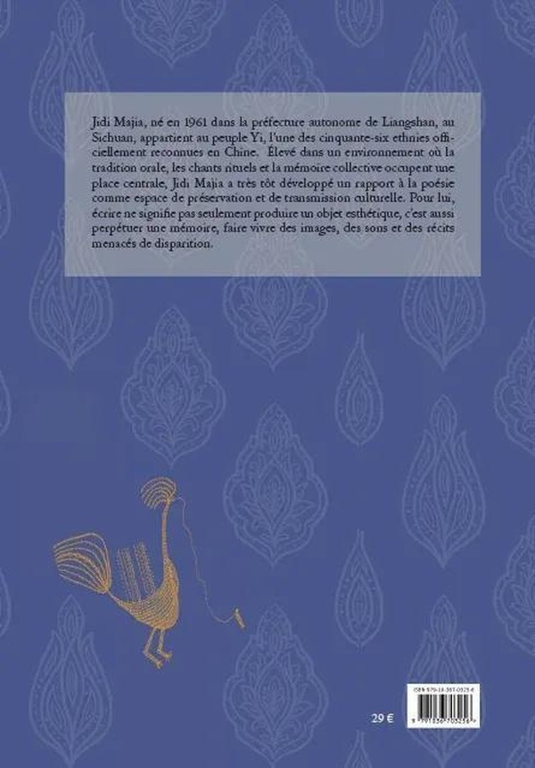 Quatrième de couverture de « ELEGIE TARDIVE - EDITION BILINGUE »