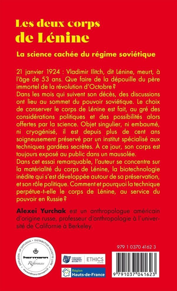Quatrième de couverture de « Les deux corps de Lénine : la science cachée du régime soviétique »
