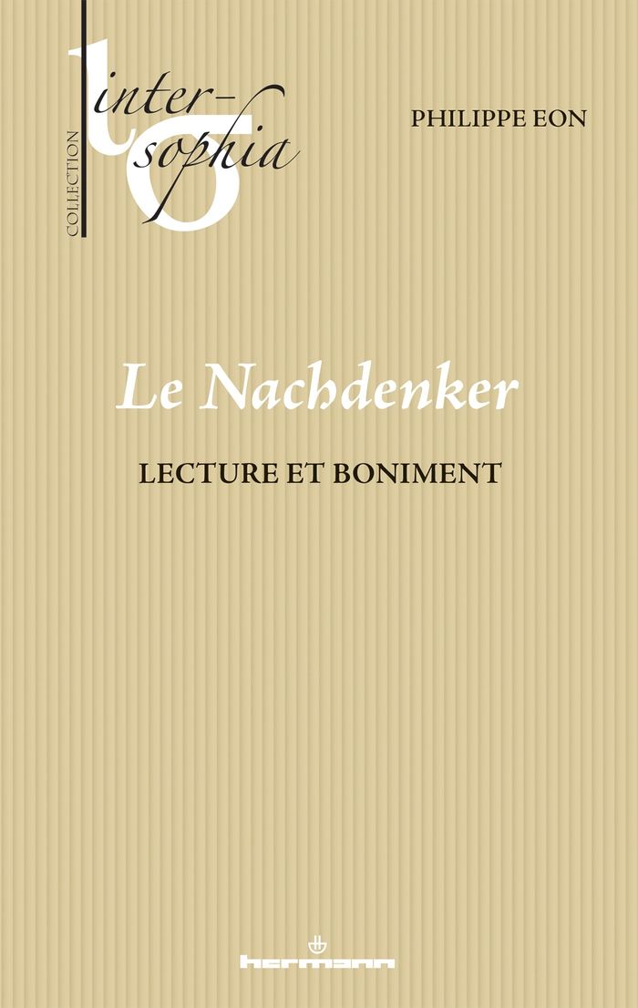 Couverture du livre « Le Nachdenker : lecture et boniment », librairie Les Contes Infusés à Corte