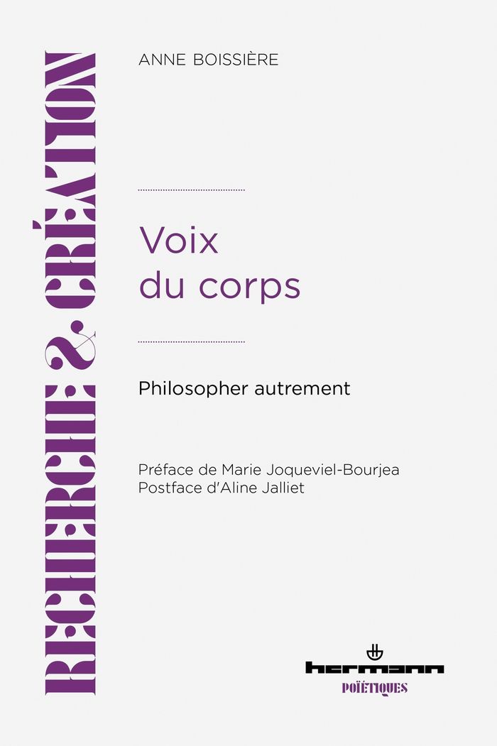 Couverture du livre « Voix du corps : philosopher autrement », librairie Les Contes Infusés à Corte
