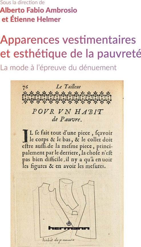 Couverture du livre « APPARENCES VESTIMENTAIRES ET ESTHETIQUE DE LA PAUVRETE - LA MODE A L'EPREUVE DU DENUEMENT » de Ambrosio A F., librairie Les Contes Infusés à Corte