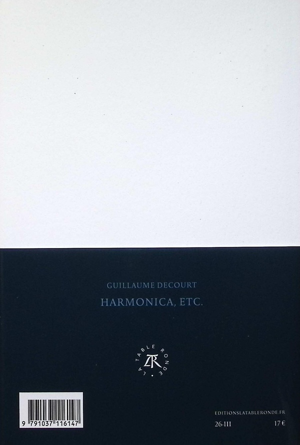 Quatrième de couverture de « Harmonica, etc. »