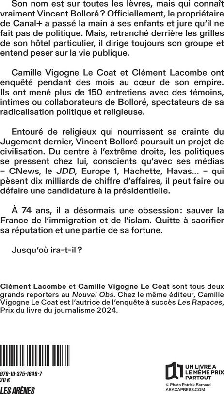 Quatrième de couverture de « ENQUETE »