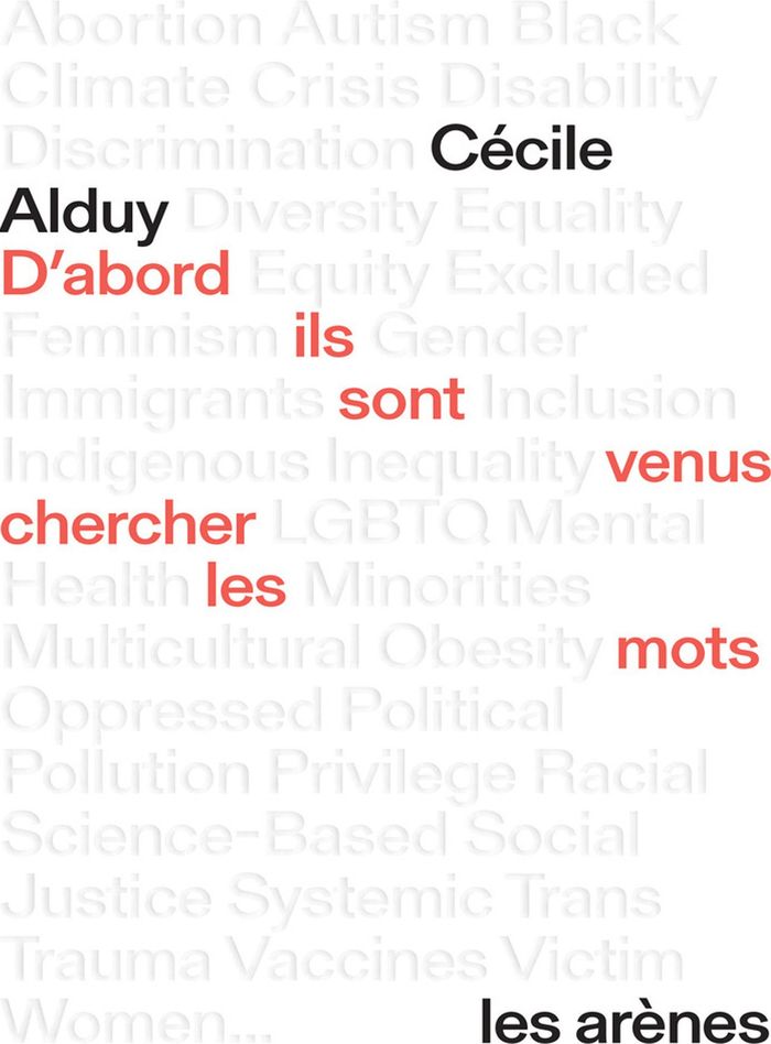 Couverture du livre « D'ABORD ILS SONT VENUS CHERCHER LES MOTS », librairie Les Contes Infusés à Corte