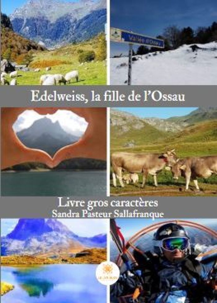 Couverture du livre « EDELWEISS, LA FILLE DE L'OSSAU » de Sallafranque S P., librairie Les Contes Infusés à Corte
