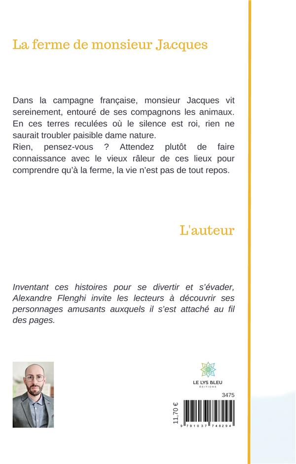 Quatrième de couverture de « LA FERME DE MONSIEUR JACQUES »