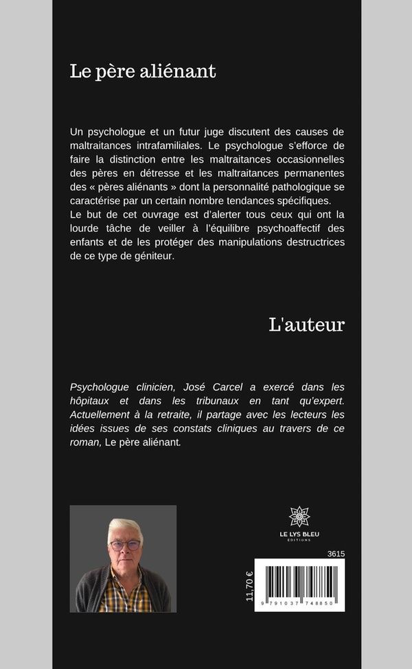 Quatrième de couverture de « LE PERE ALIENANT »