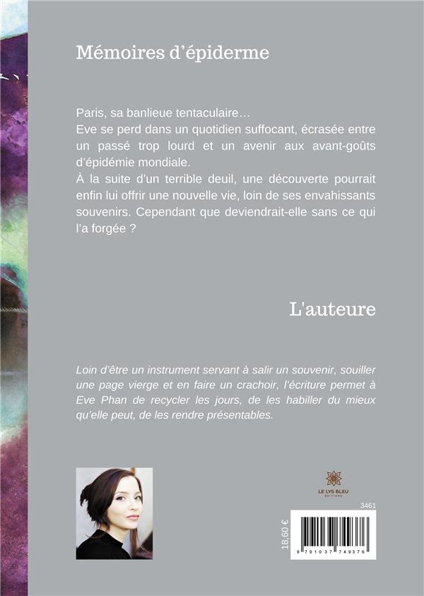 Quatrième de couverture de « MEMOIRES DEPIDERME »