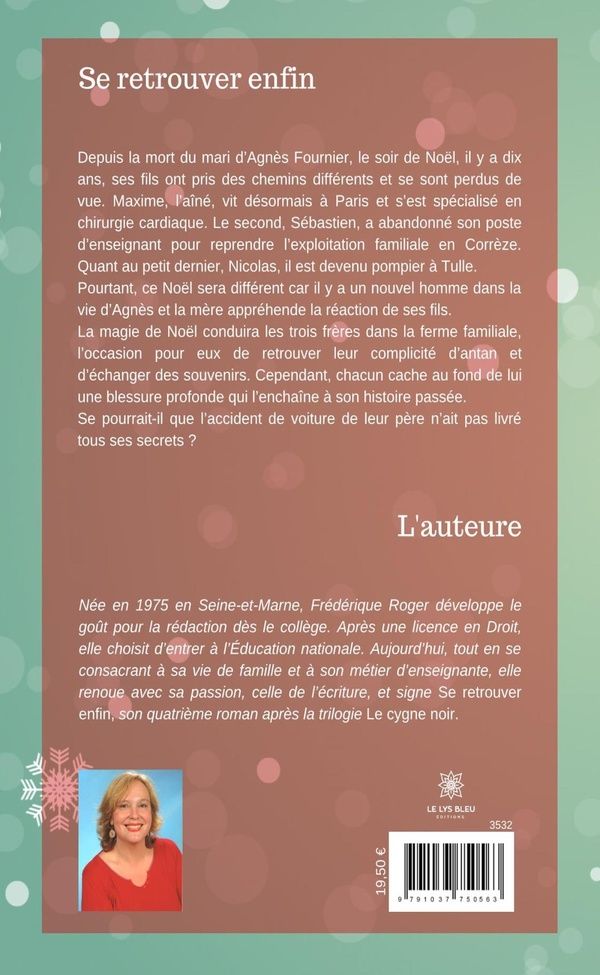 Quatrième de couverture de « SE RETROUVER ENFIN »
