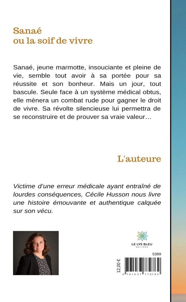 Quatrième de couverture de « SANAE OU LA SOIF DE VIVRE »