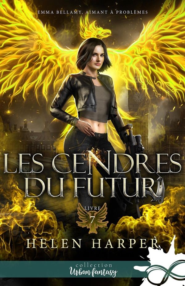 Couverture du livre « Les cendres du futur » de Helen Harper, librairie Les Contes Infusés à Corte
