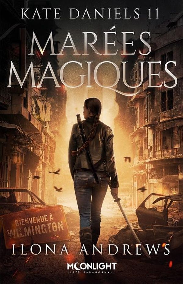 Couverture du livre « Marées magiques » de Ilona Andrews, librairie Les Contes Infusés à Corte