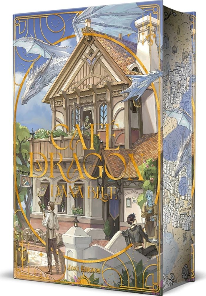 Couverture du livre « CAFE & DRAGON », librairie Les Contes Infusés à Corte