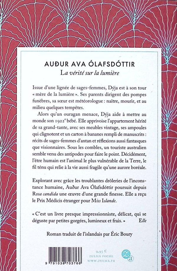 Quatrième de couverture de « La vérité sur la lumière »