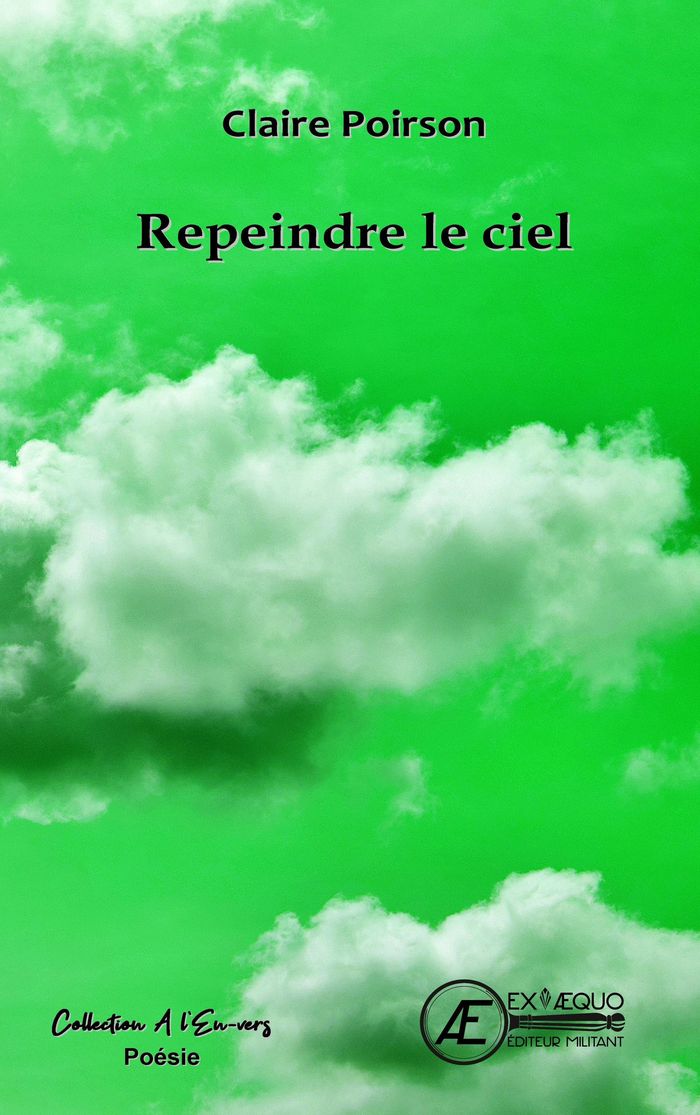 Couverture du livre « Repeindre le ciel : poésie » de Claire Poirson, librairie Les Contes Infusés à Corte
