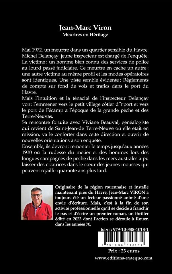 Quatrième de couverture de « Meurtres en héritage : tout ce qui se passe en mer, reste en mer »
