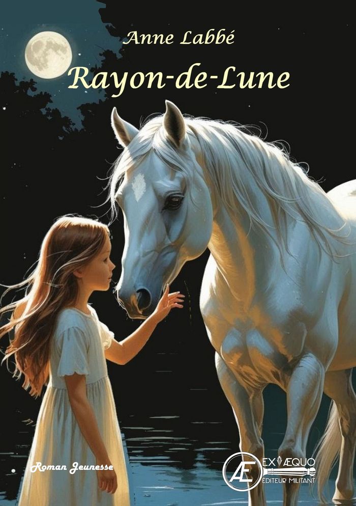 Couverture du livre « Rayon-de-Lune : roman jeunesse » de Anne Labbé, librairie Les Contes Infusés à Corte