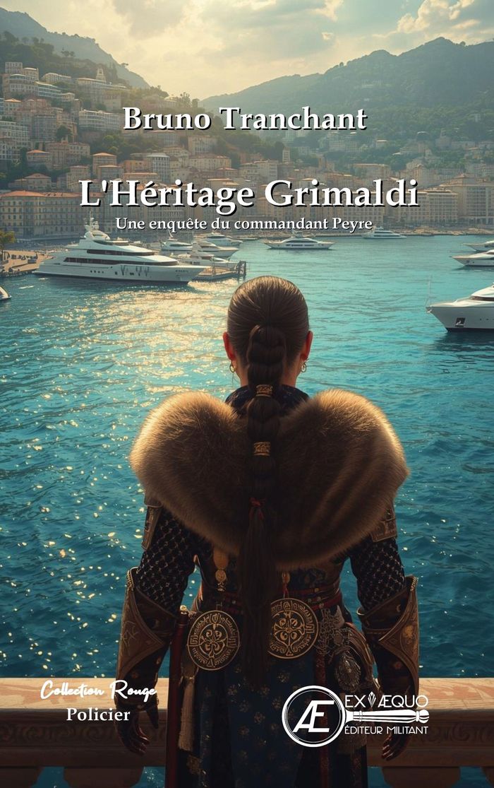 Couverture du livre « L'HERITAGE GRIMALDI : UNE ENQUETE DU COMMANDANT PEYRE » de Tranchant Bruno, librairie Les Contes Infusés à Corte