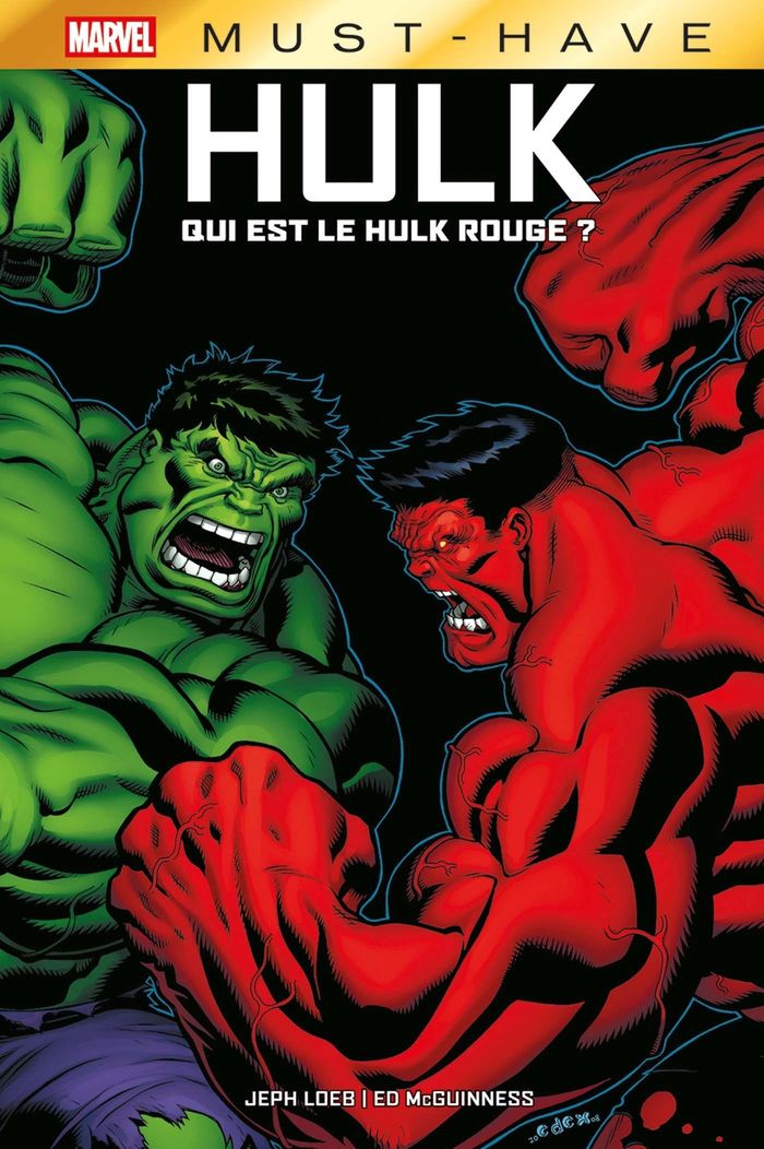 Couverture du livre « Hulk : qui est le Hulk rouge ? » de Jeph Loeb, librairie Les Contes Infusés à Corte