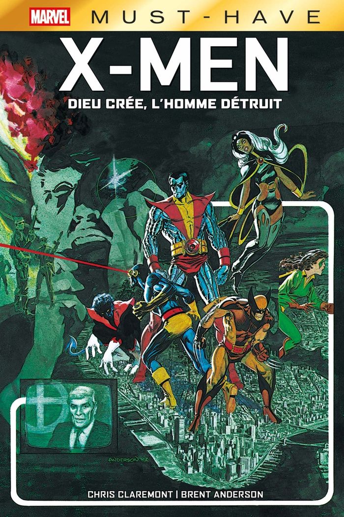 Couverture du livre « X-Men : Dieu crée, l'homme détruit » de Christopher Claremont, librairie Les Contes Infusés à Corte