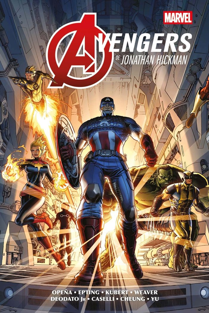 Couverture du livre « Avengers » de Jonathan Hickman, librairie Les Contes Infusés à Corte
