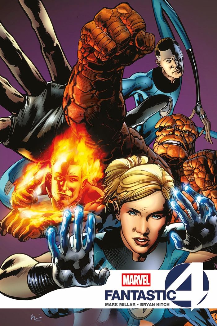 Couverture du livre « Fantastic 4 » de Mark Millar, librairie Les Contes Infusés à Corte
