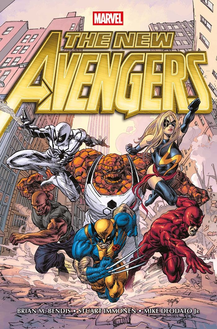 Couverture du livre « New Avengers » de Brian Michael Bendis, librairie Les Contes Infusés à Corte