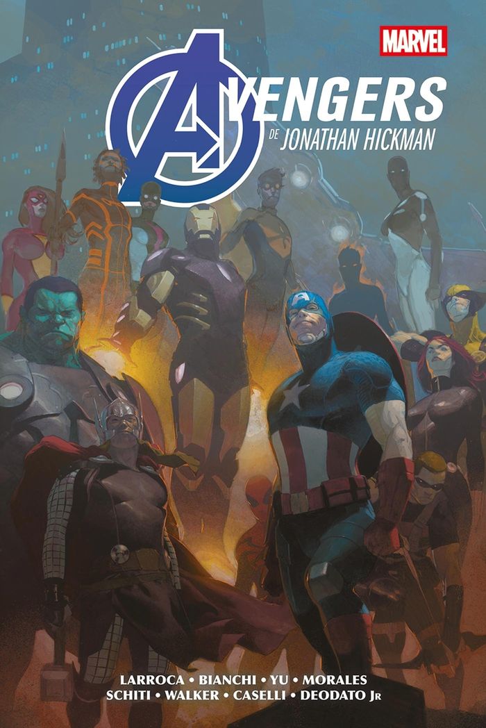 Couverture du livre « Avengers de Jonathan Hickman » de Jonathan Hickman, librairie Les Contes Infusés à Corte