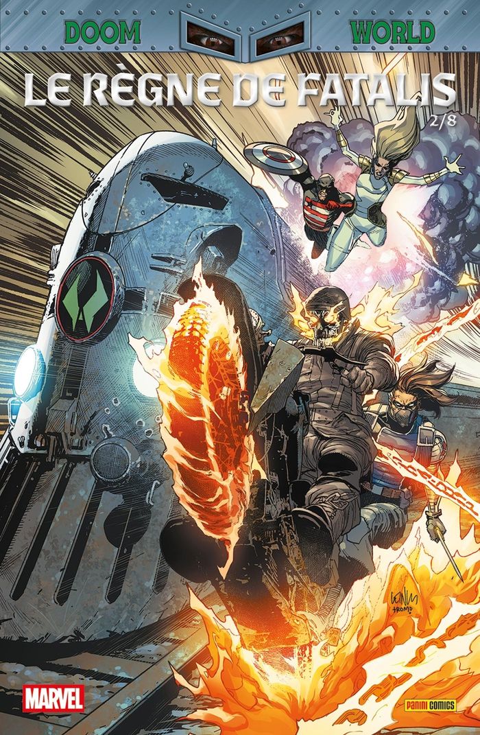 Couverture du livre « Doom world : le règne de Fatalis » de Steve Foxe, librairie Les Contes Infusés à Corte