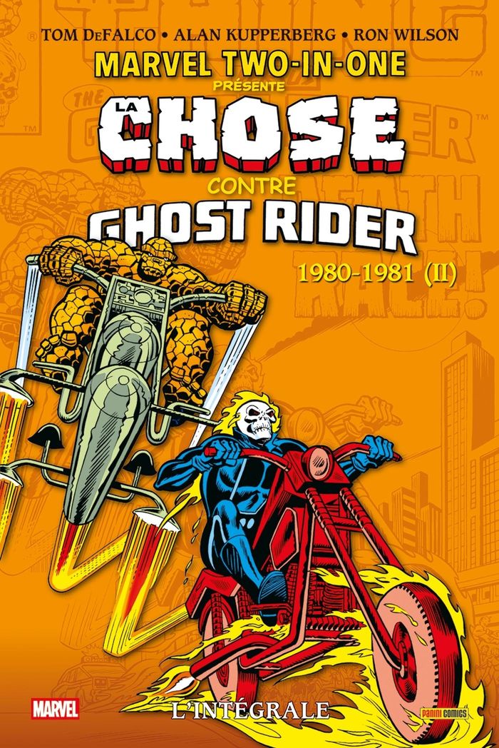 Couverture du livre « Chose contre Ghost Rider » de Tom DeFalco, librairie Les Contes Infusés à Corte