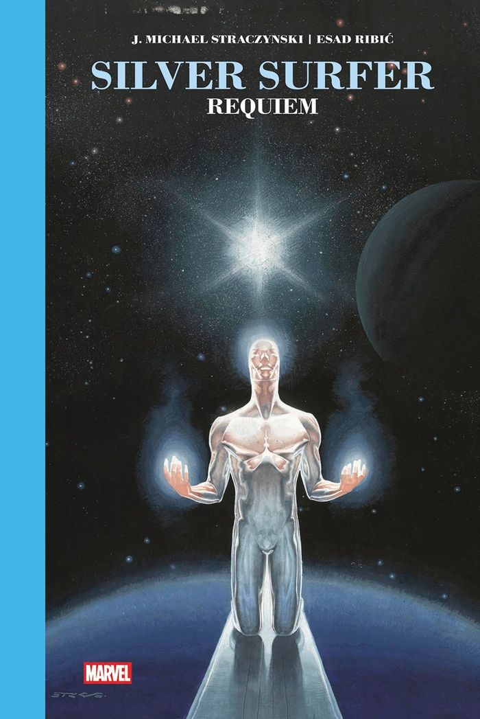 Couverture du livre « Silver Surfer : requiem » de J. Michael Straczynski, librairie Les Contes Infusés à Corte