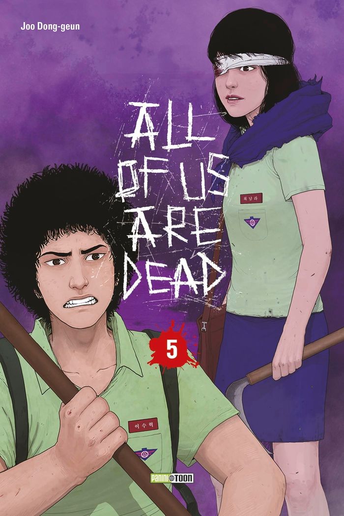 Couverture du livre « All of us are dead » de Joo Dong-geun, librairie Les Contes Infusés à Corte