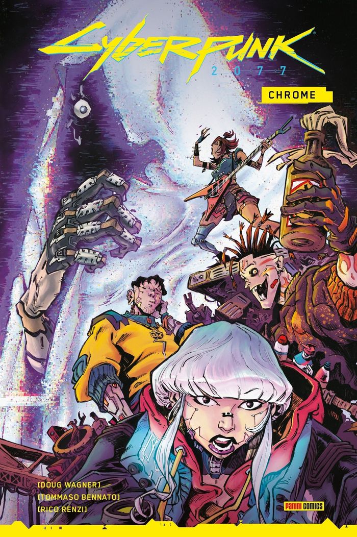 Couverture du livre « CYBERPUNK 2077 : CHROME BRINGS HORROR TO NIGHT CITY » de Rachelle Reyes, librairie Les Contes Infusés à Corte