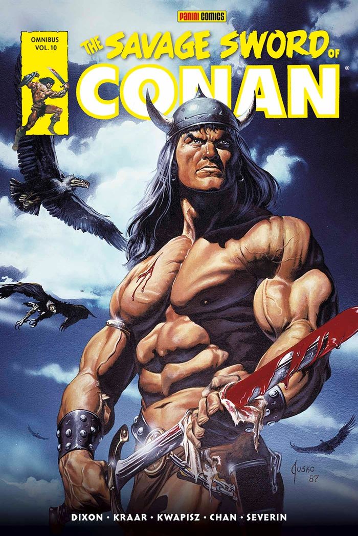 Couverture du livre « THE SAVAGE SWORD OF CONAN : THE ORIGINAL COMICS OMNIBUS T10 » de Dixon/kraar/kwapisz, librairie Les Contes Infusés à Corte